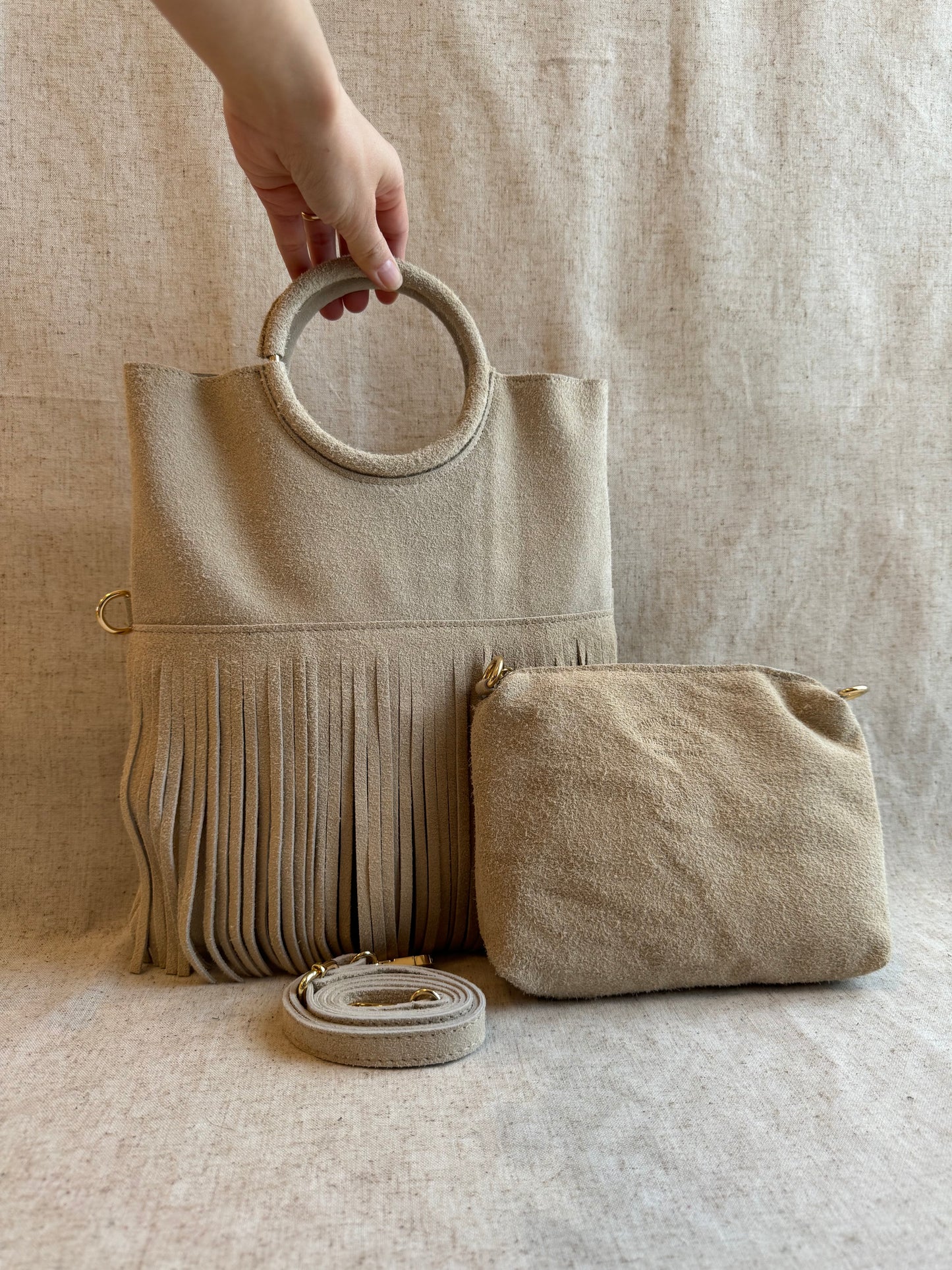 Borsa a mano Lea - con tracolla lunga