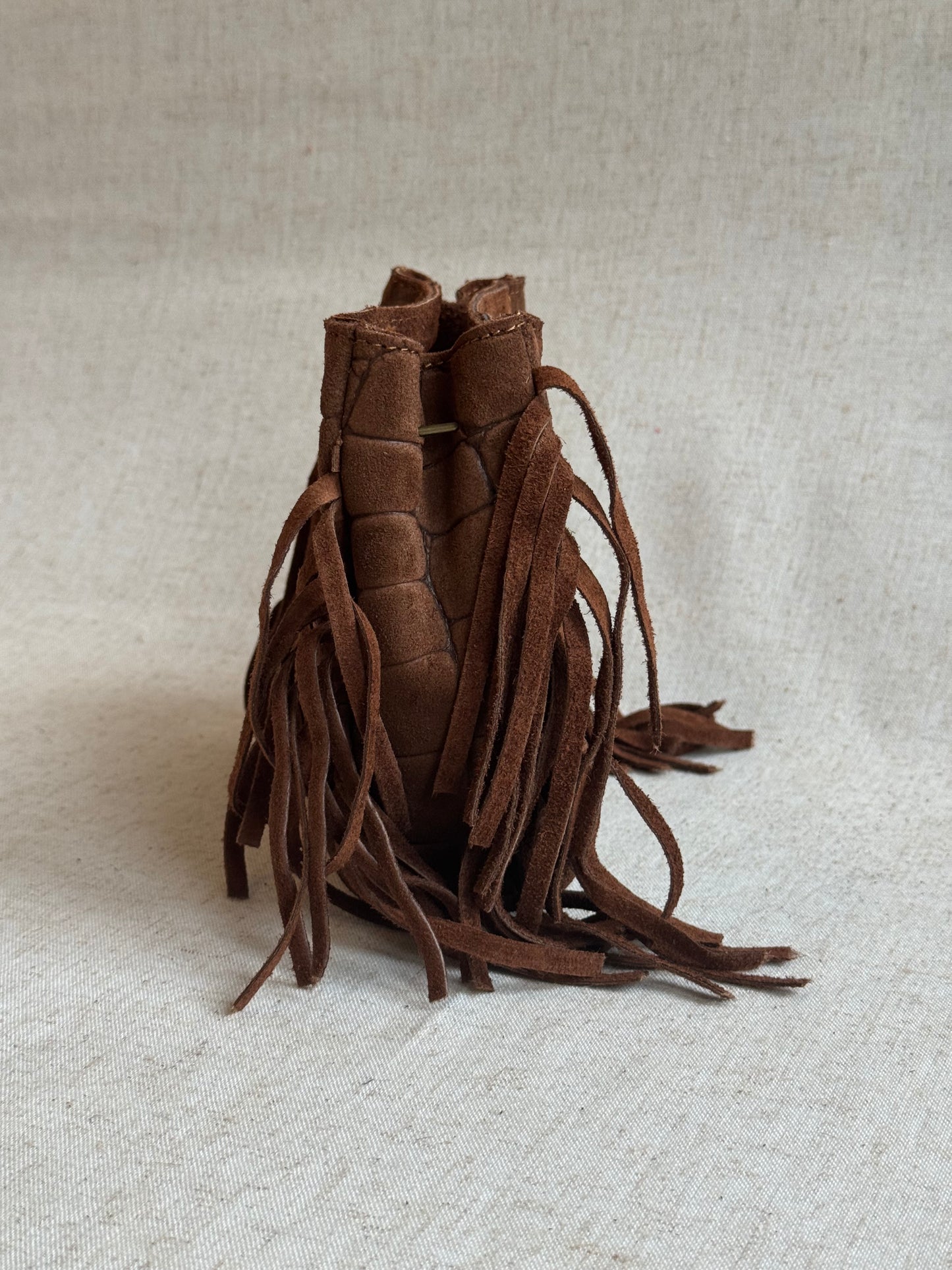 Borsa Riri - stampa coccodrillo, misura piccola, con tracolla lunga