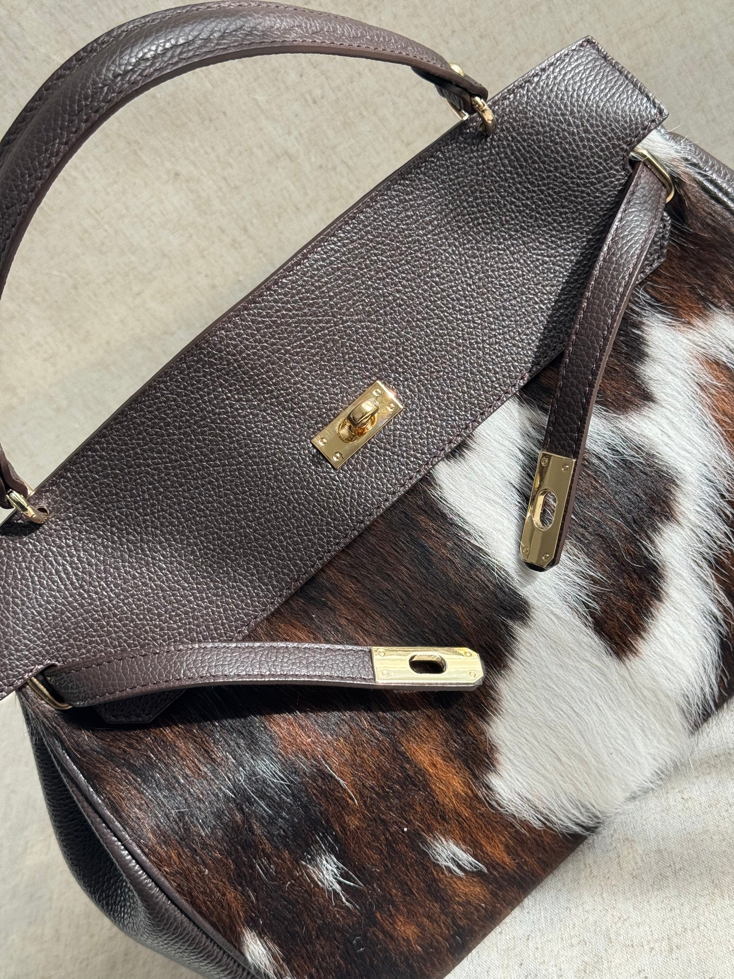 Maxi borsa Daphne - cavallino, con tracolla lunga